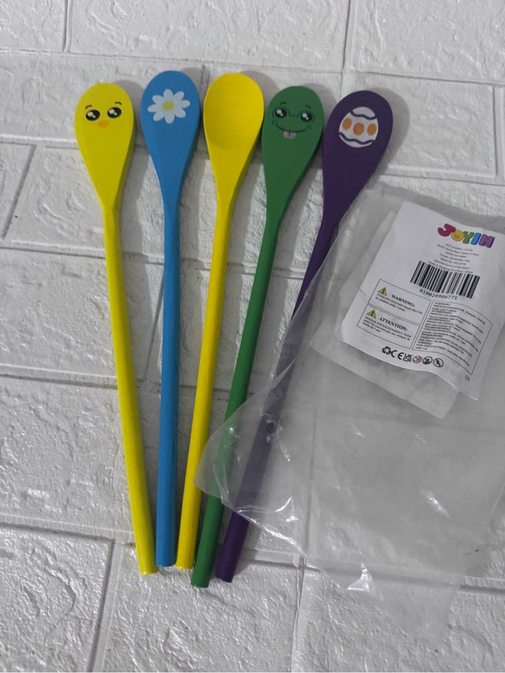 Joyin wooden spoon Easter egg game 5 spoons only
